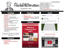 Tablet Screenshot of chrisbilder.com
